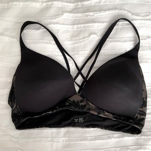 Aerie Black Bra NO Underwire 36D